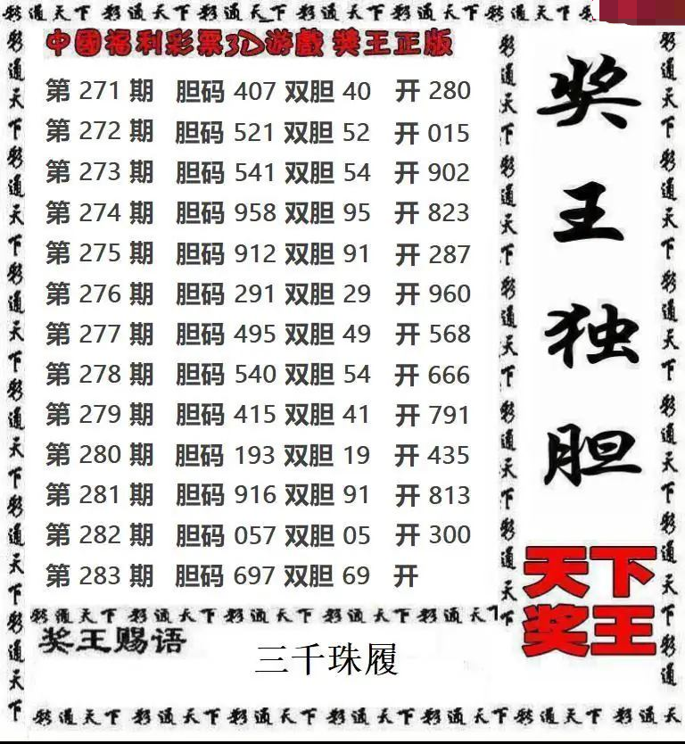 天下奖王