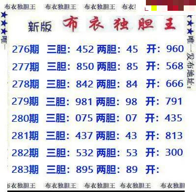 新版布衣独胆王