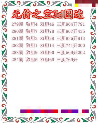 无价之宝送胆