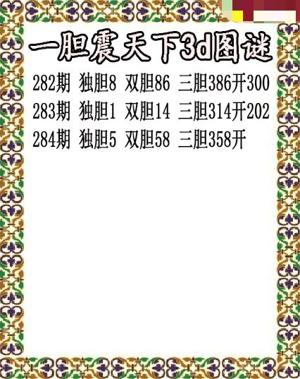 一胆震天下独胆