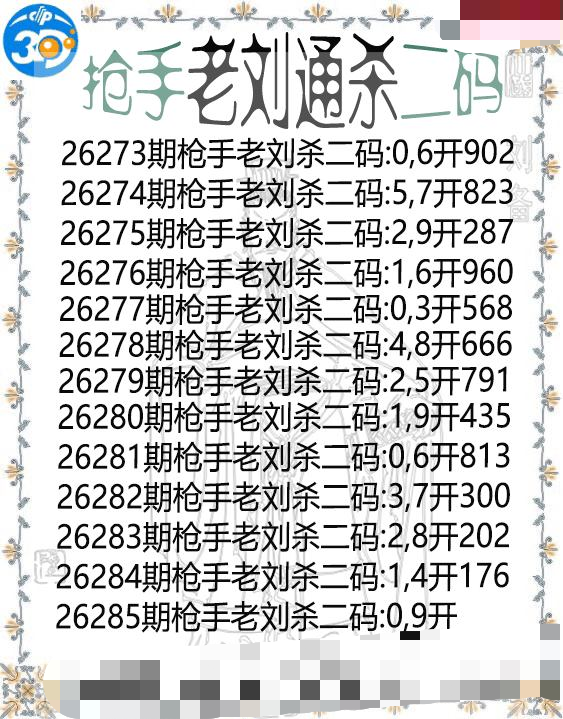 抢手老刘通杀二码