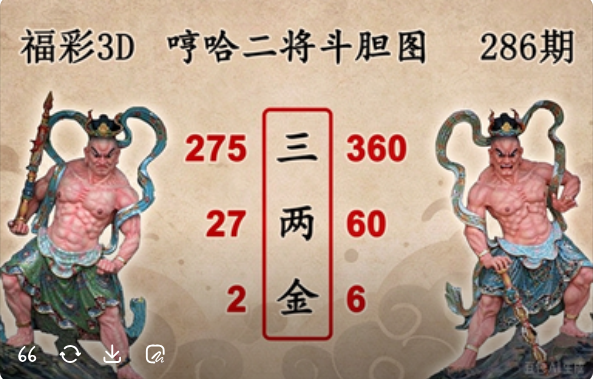 哼哈二将斗胆图