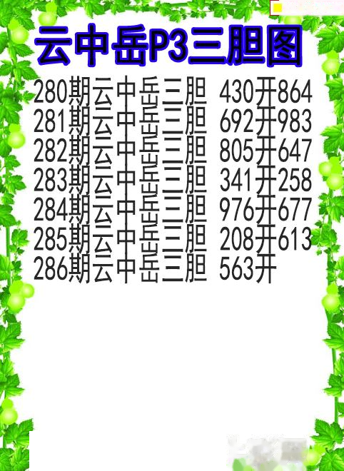 云中岳三胆图