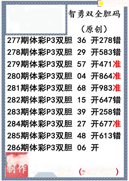 智勇双全双胆图迷