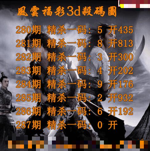 风云杀一码