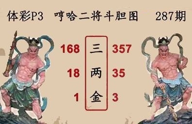 哼哈二将斗胆图