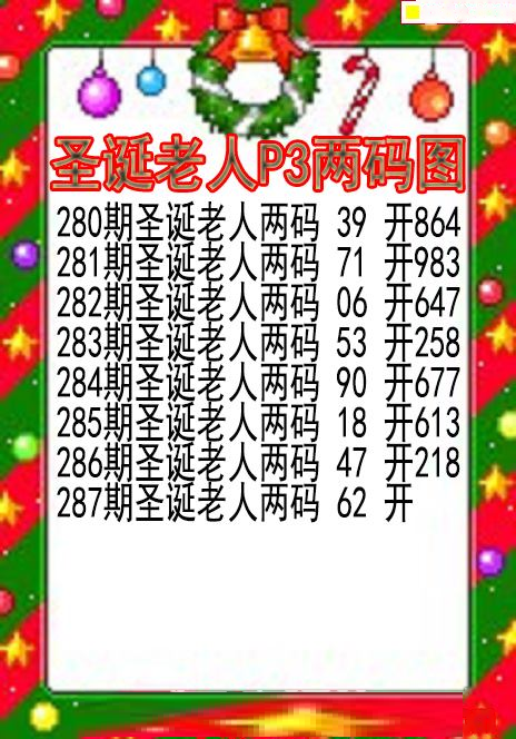圣诞老人两码图
