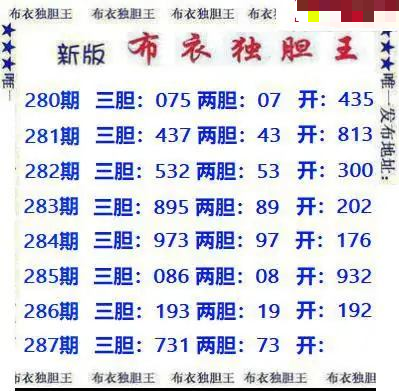 新版布衣独胆王
