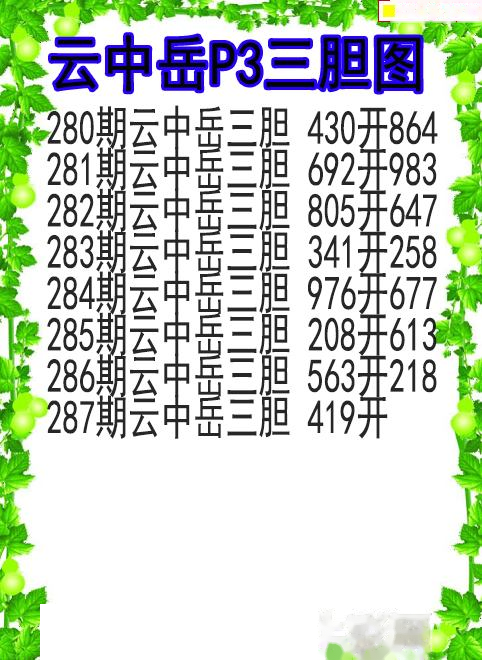 云中岳三胆图