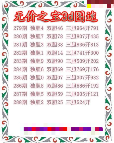 无价之宝送胆