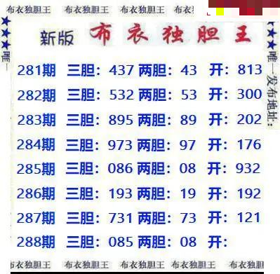 新版布衣独胆王