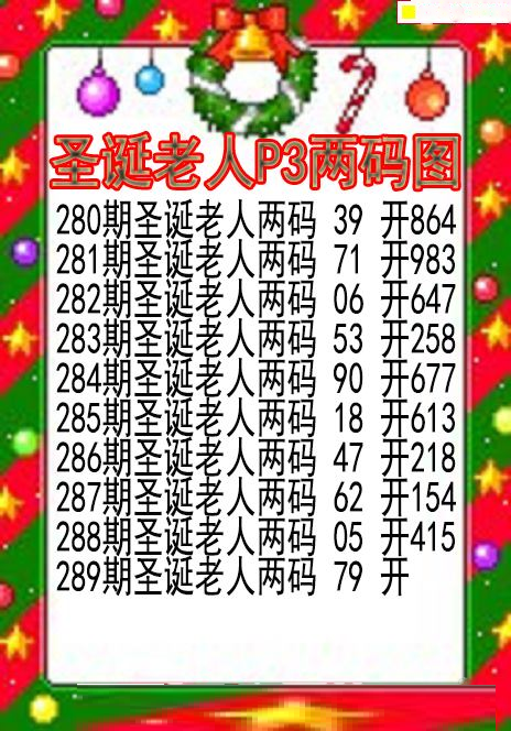 圣诞老人两码图