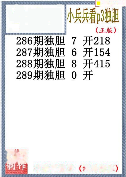 小兵兵独胆