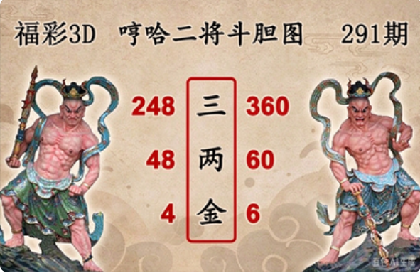 哼哈二将斗胆图