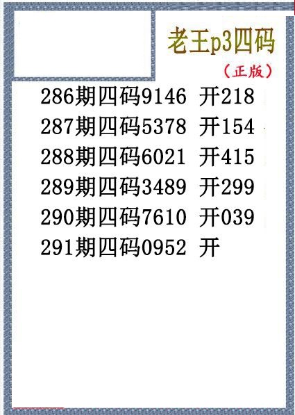 老王胆码